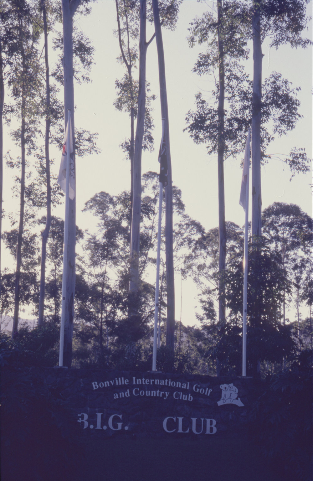Signage at Bonville International Golf Course