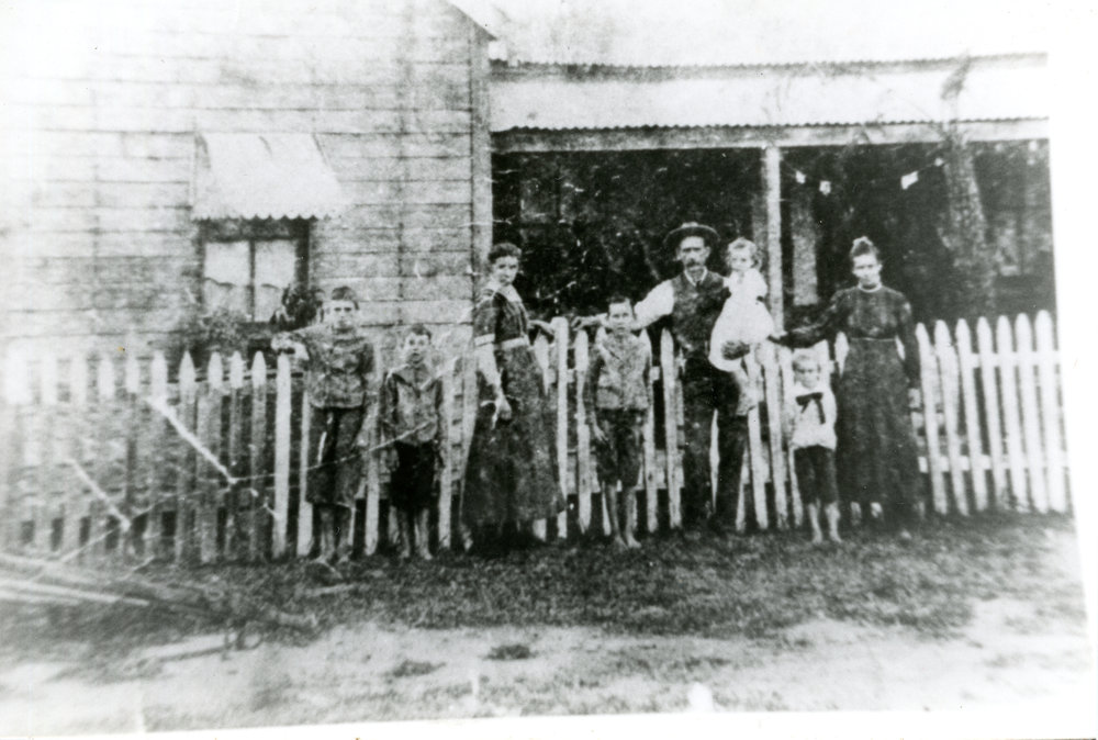 Portrait of a settler's family