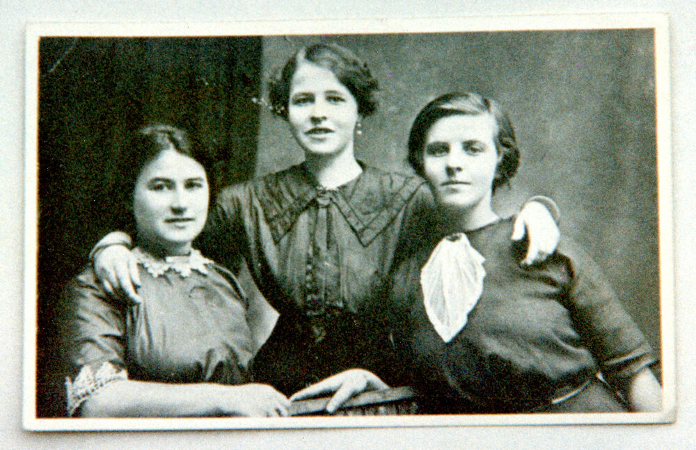 Portrait of three young ladies