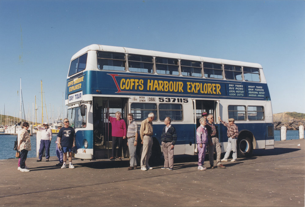 Coffs Harbour Explorer bus at the Marina