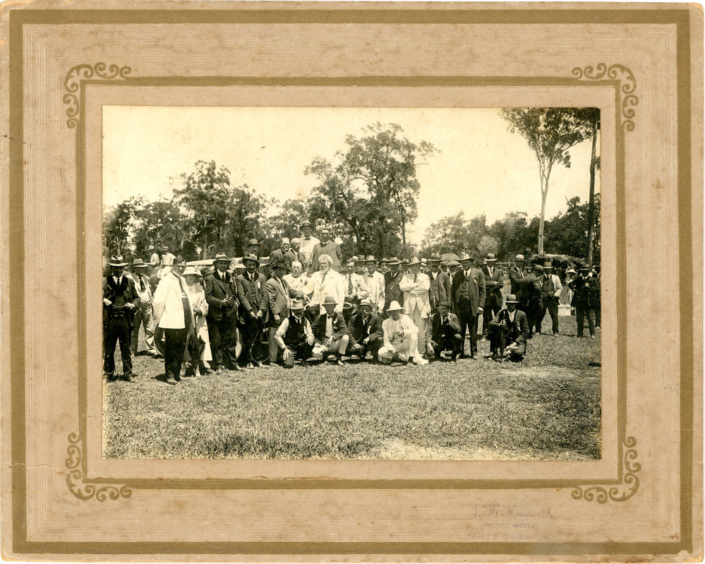 Members of the Coffs Harbour and District Agricultural Society at the first Agricultural Show, March 1914