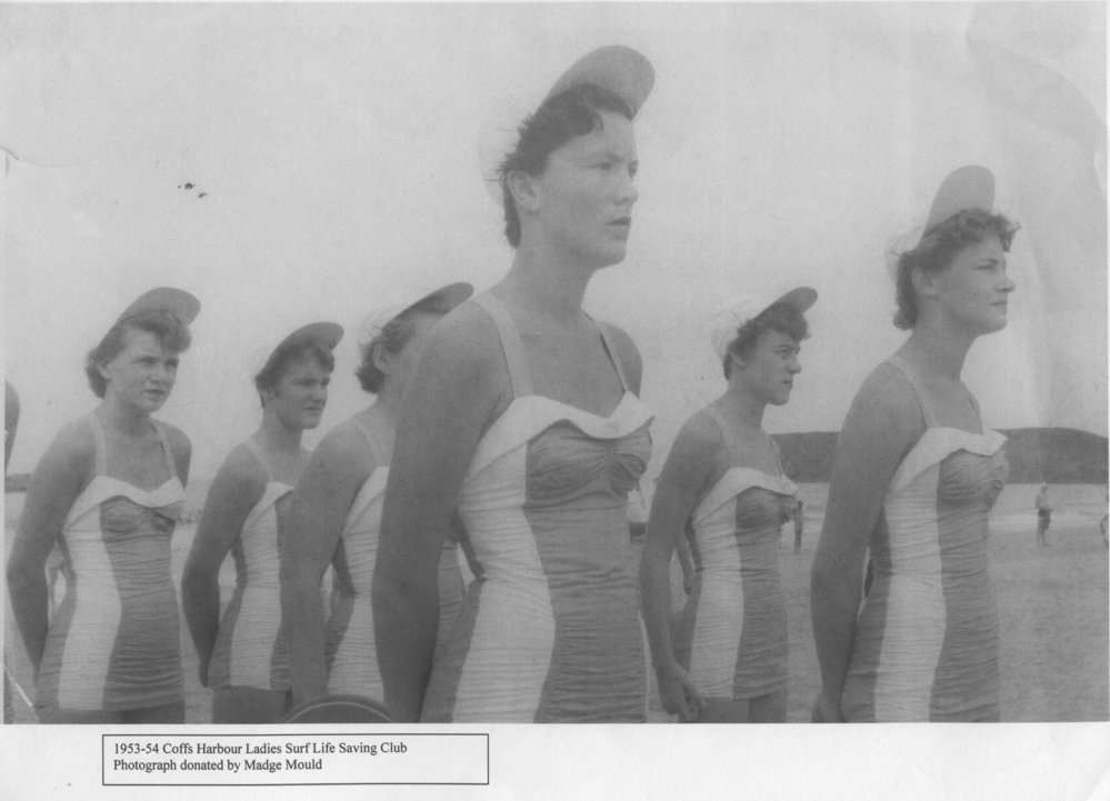 Coffs' Ladies Life Saving Club at Park Beach, 1953 - 1954