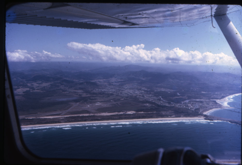 View of the airport runway, 1965