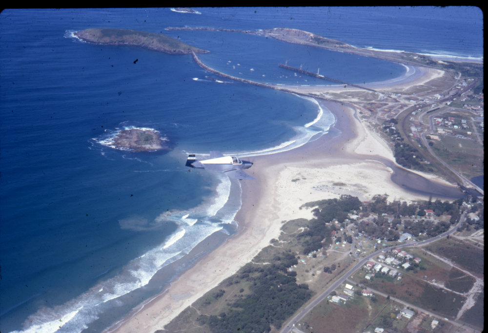 View of the estuary and marina, 1968