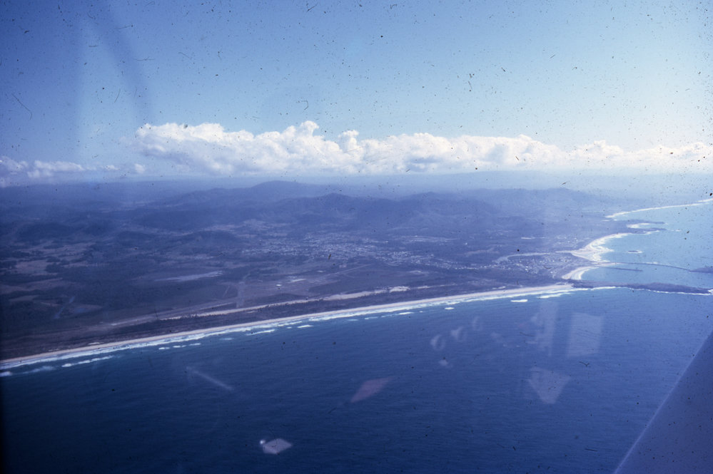 Aerial view of Coffs looking north, 1966