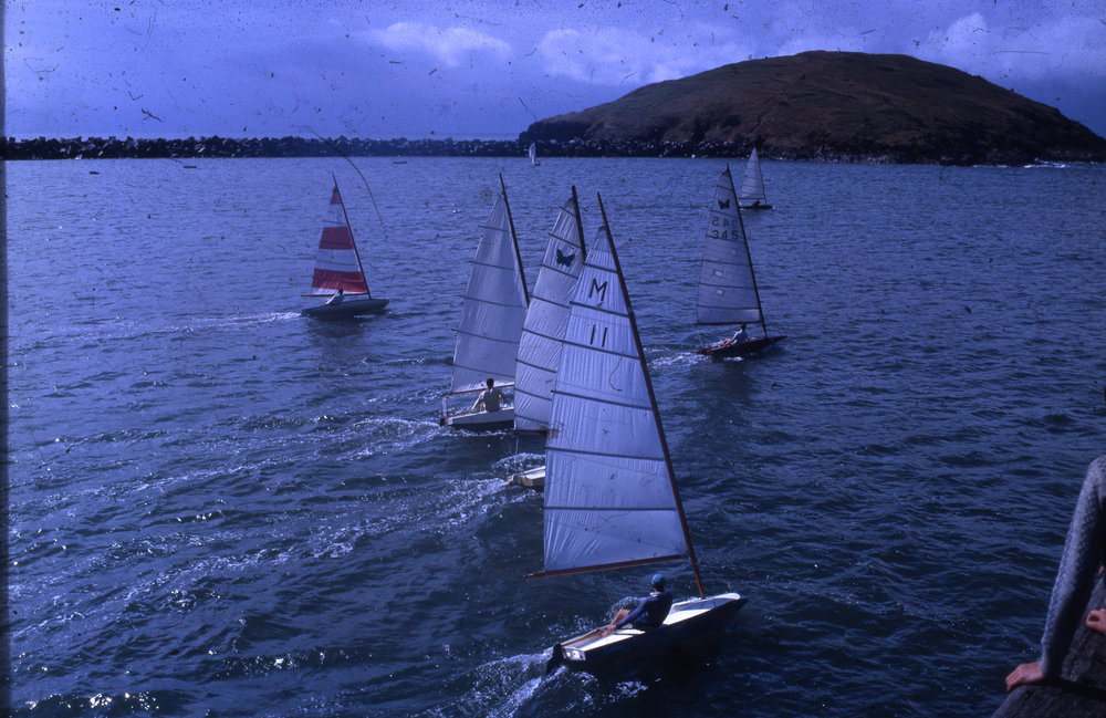 Sailing boats off the jetty, c. 1964