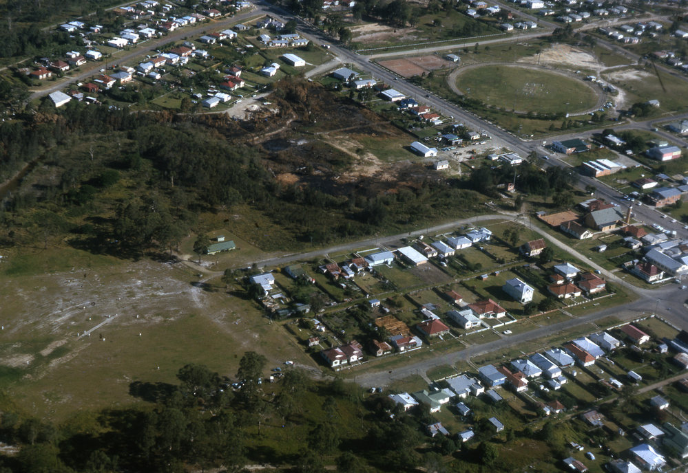 Brelsford Park from the air, c. 1964