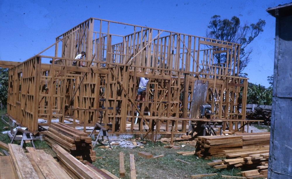 Timber construction, c. 1964