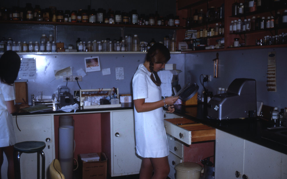Pathology laboratory at Coffs Harbour District Hospital, September 1969
