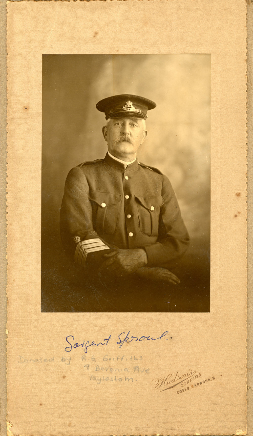Portrait of Sergeant Sproule, c. 1922