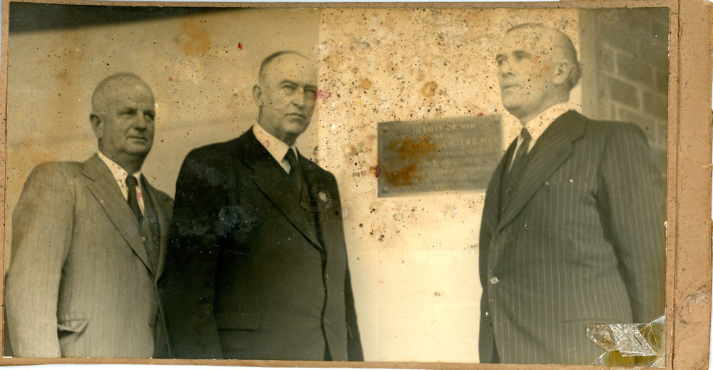Clive Evatt at the opening of the new Banana Growers Federation building, 30 August 1951