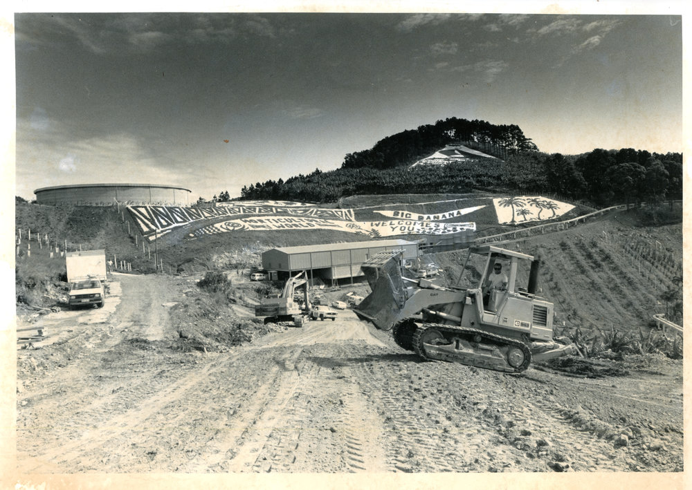 Preparing the site for The Big Banana, c. 1964