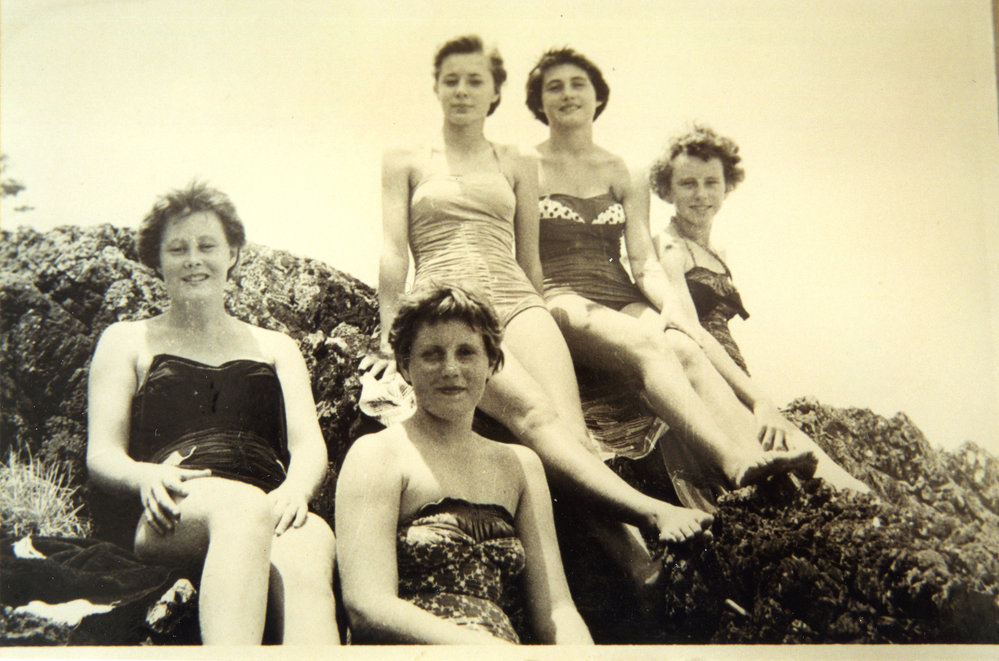 At the R.S.L. Club Christmas party, 1957