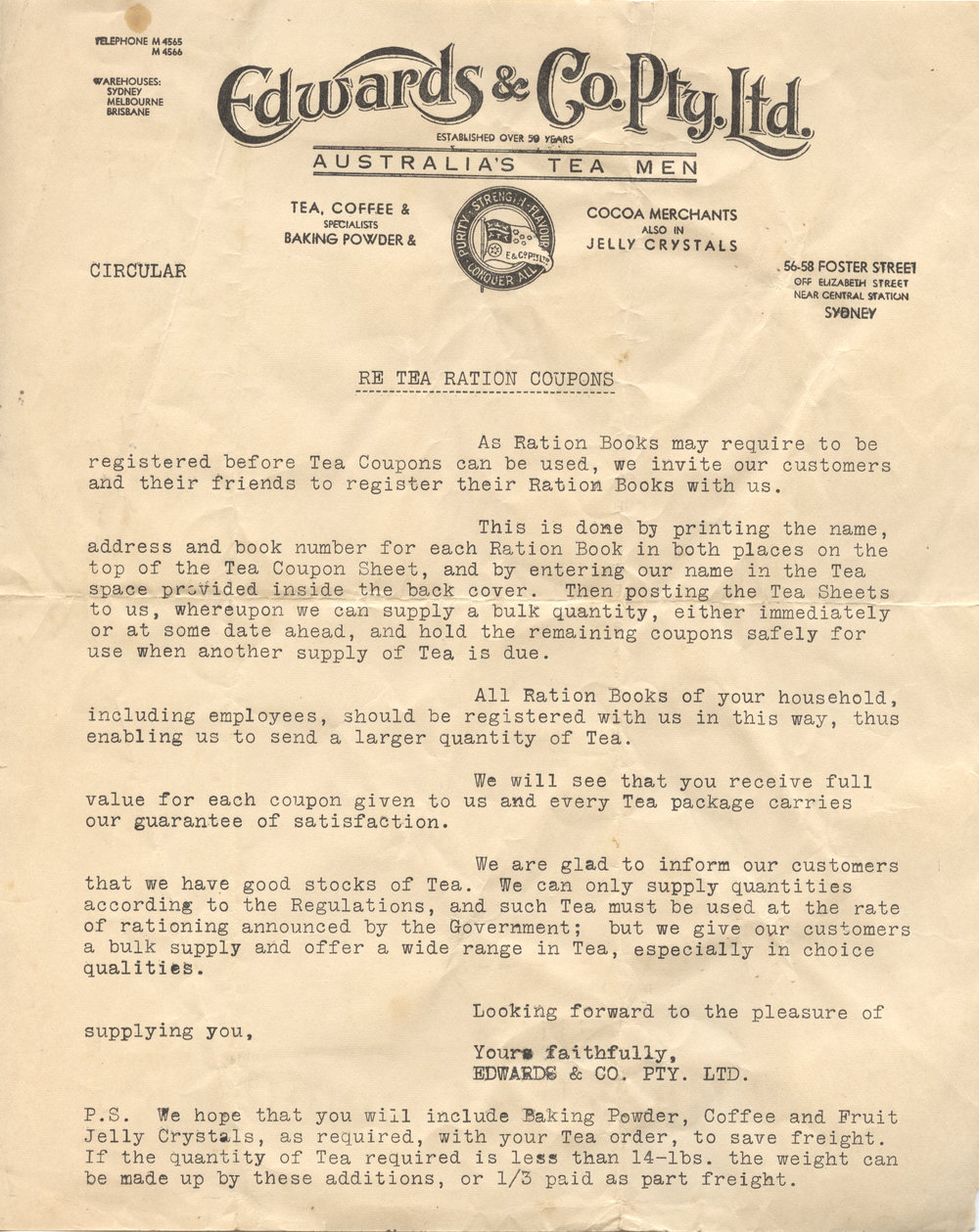 Edwards &amp; Co. circular, undated