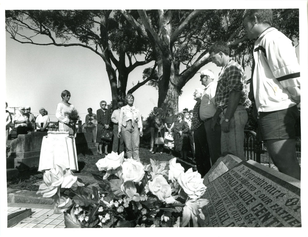 Cemetery centenary, 1992