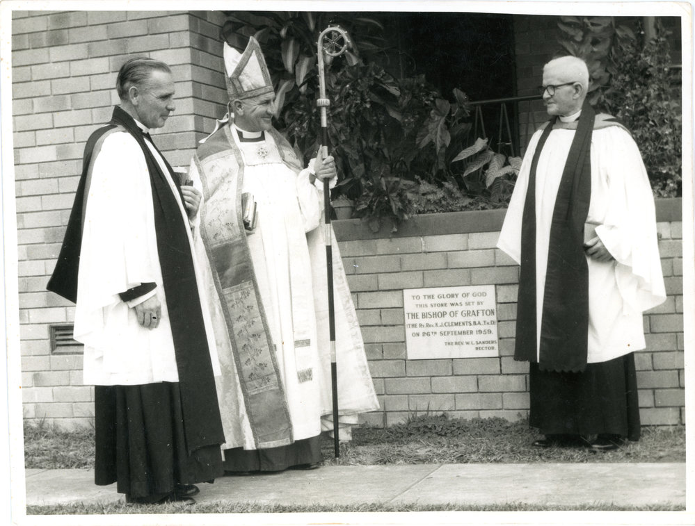 Archdeacon Leslie Sanders and Bishop Clements