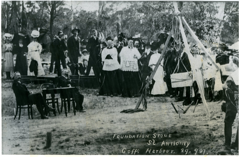 Laying the foundation stone at St Antony's, 29 September 1907