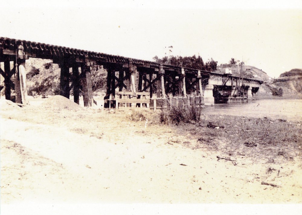 Railway bridge near Park Beach, 1924