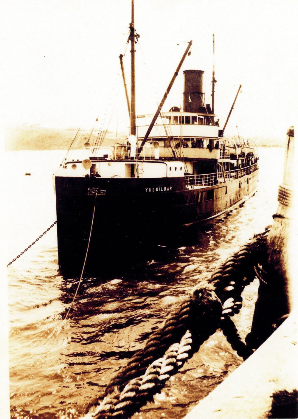 T.S.S. Yulgilbar moored at the Jetty, 1924