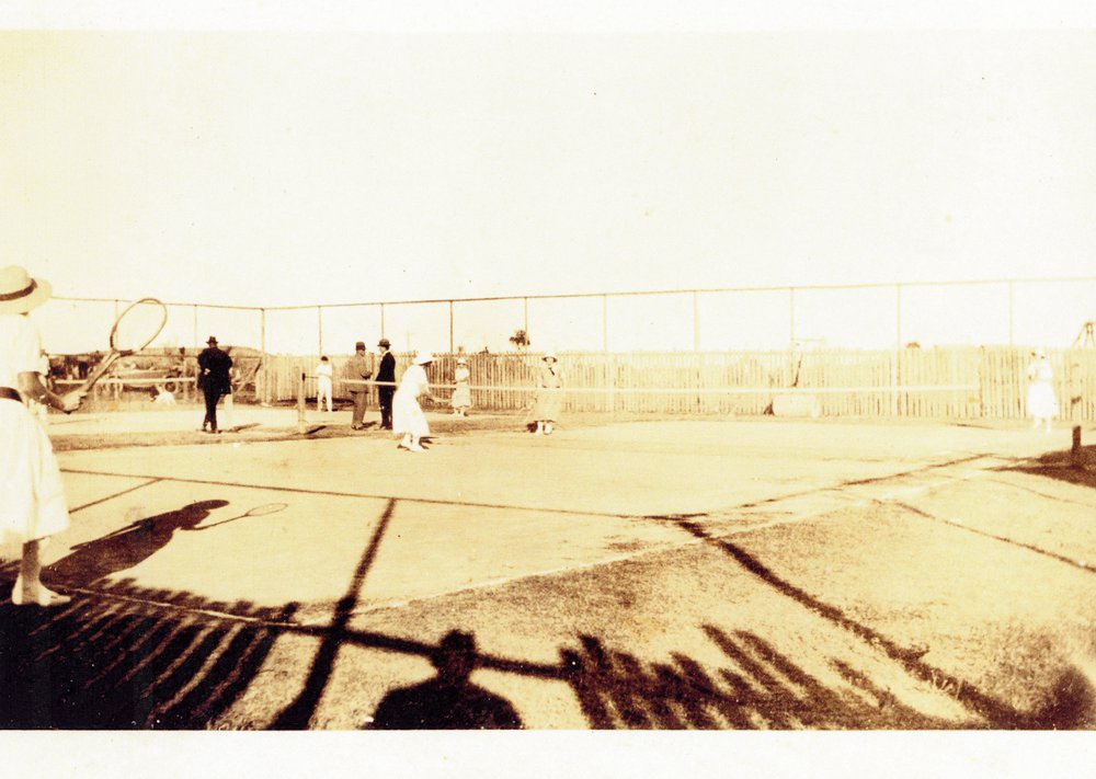 Tennis match, 1920s