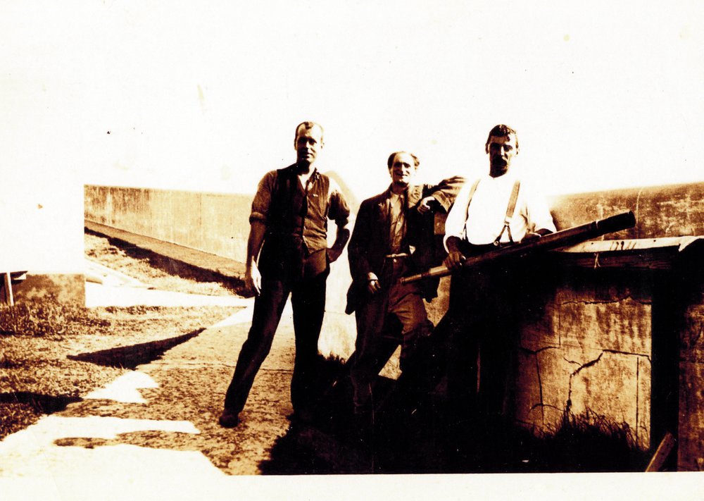 The lightkeepers of South Solitary Island, 30 November 1924