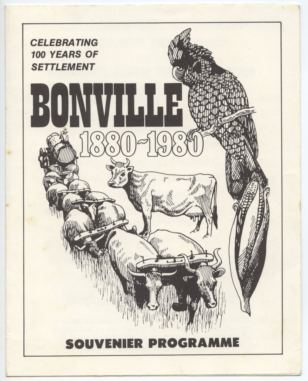 Bonville Centenary 1880 - 1980 Souvenir Programs and Envelope