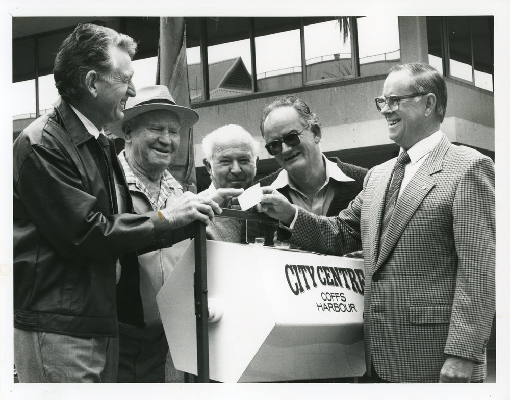 Matt Singleton draws a ticket for the Orchid Society, September 1990