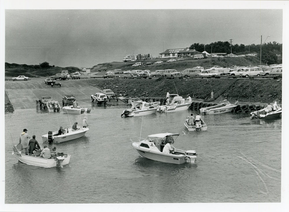 Deep Sea Fishing Club and boat ramp, 1990