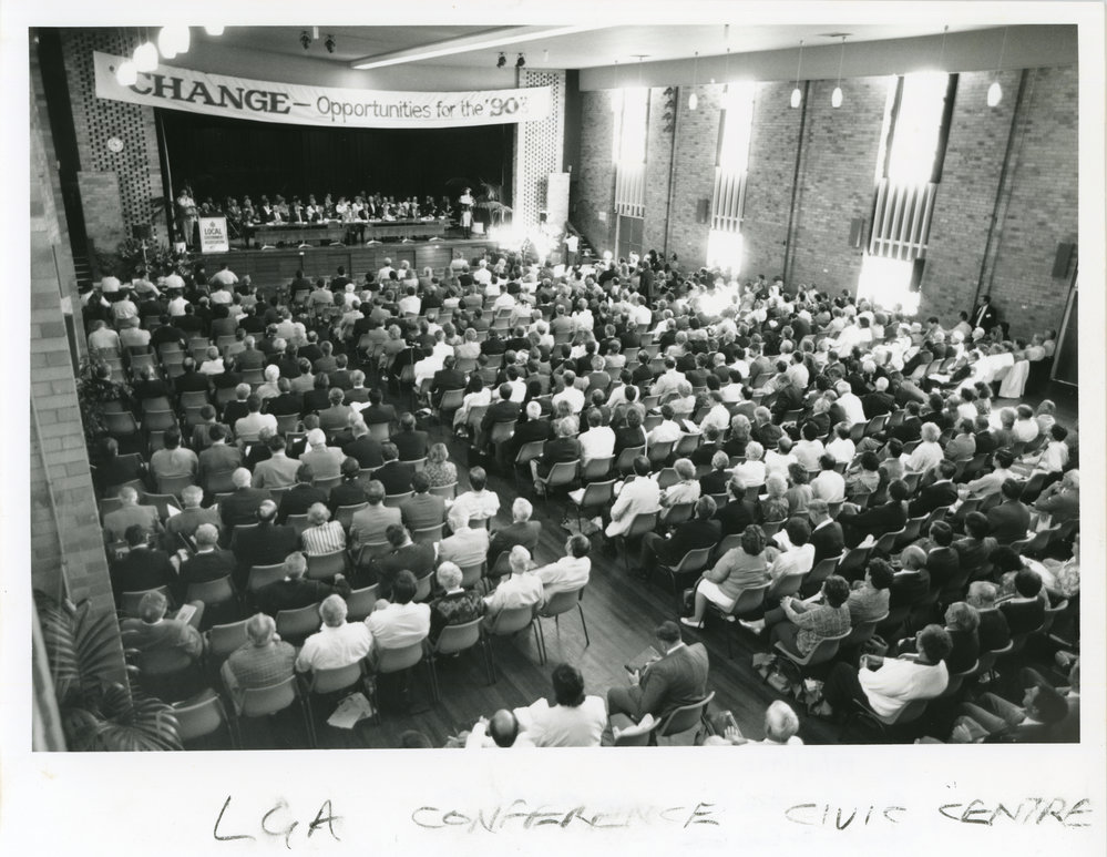 Conference in the Civic Centre, 22 October 1990