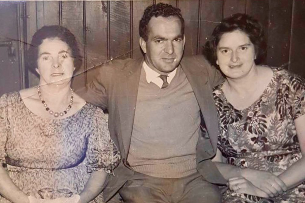 Amy, Jeffrey and Daphne Joy at a dance