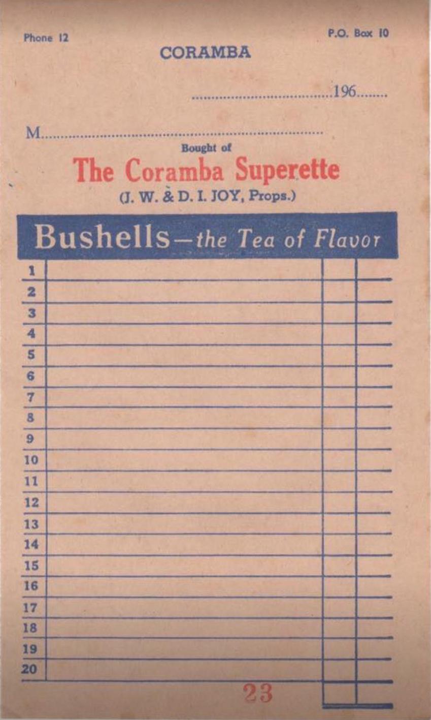 Coramba Superette docket