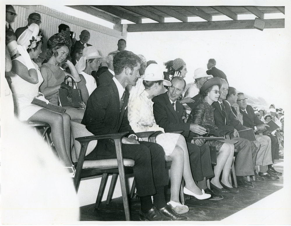 Inspecting a surf carnival, 1970