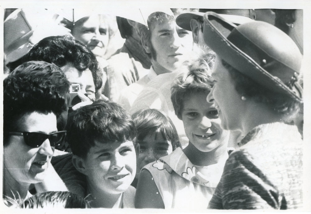 The Queen meets the crowd, April 1970