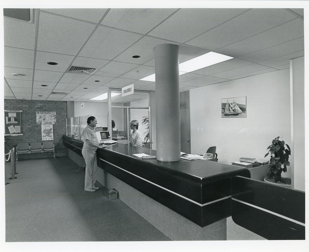 At the ratepayers' enquiry counter, 15 August 1988