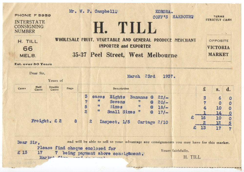 Remittance Advice, 23 March 1937