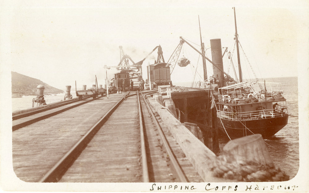 Unloading from the SS Cavanba at Coffs Jetty