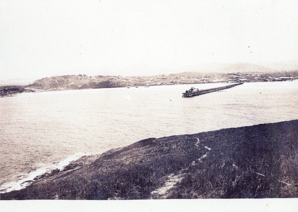 The Jetty and village from Muttonbird Island, 1920s