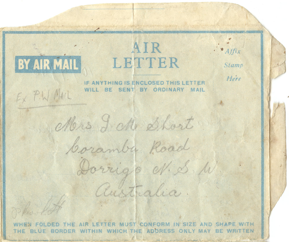 Air Letter from Pte. S. J. Short, 10 September 1945