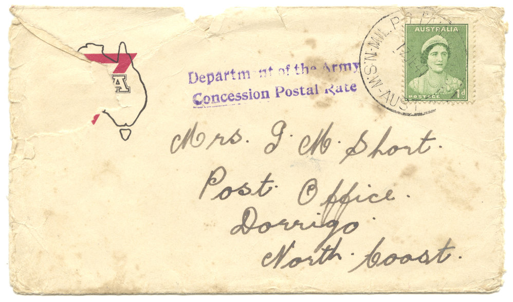 Envelope addressed to Mrs I. M. Short, 17 June 1941