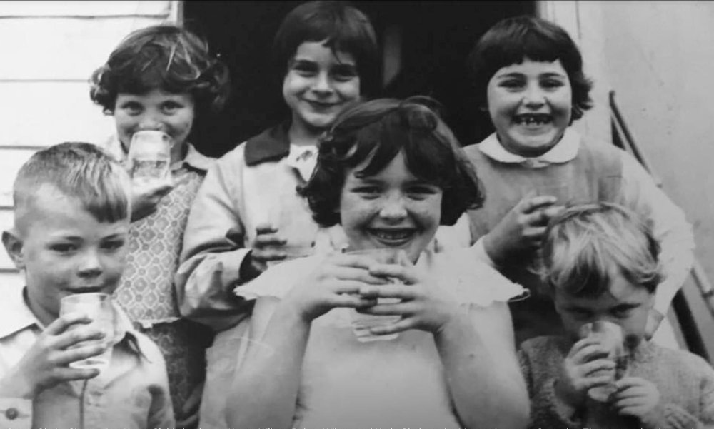 At the Moores' house