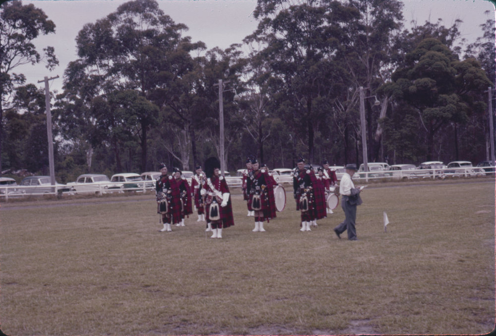 Pipe Band, Coffs Harbour Showground, 1961