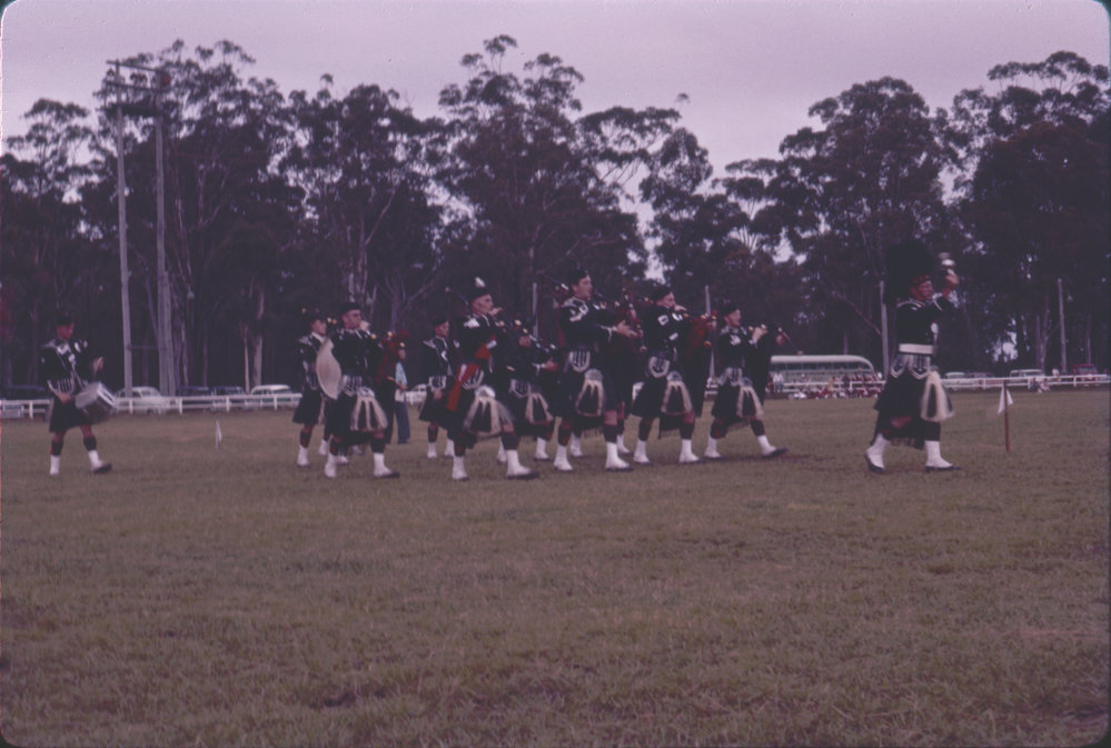 Pipe Band, Coffs Harbour Showground, 1961
