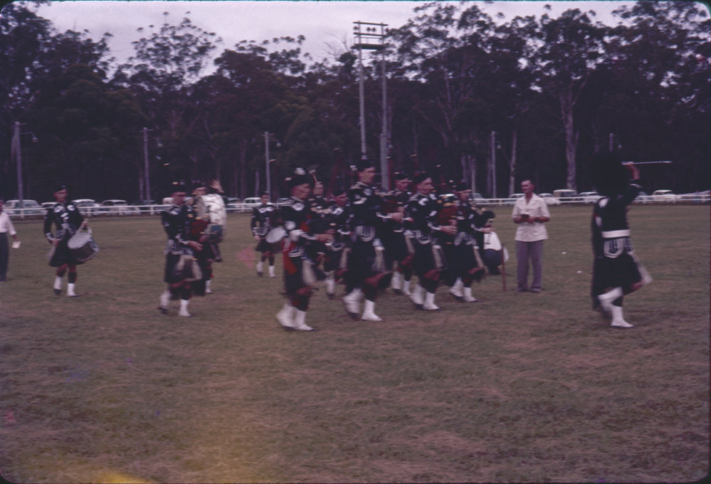 Pipe Band, Coffs Harbour Showground, 1961