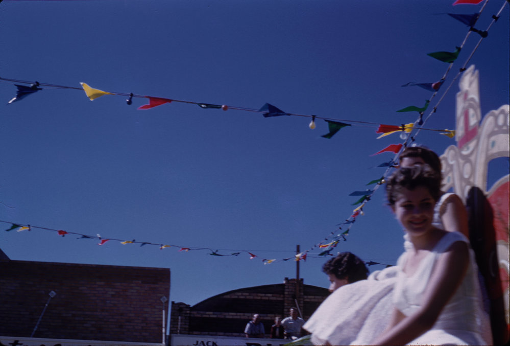 Bunting on High Street, c. 1960s