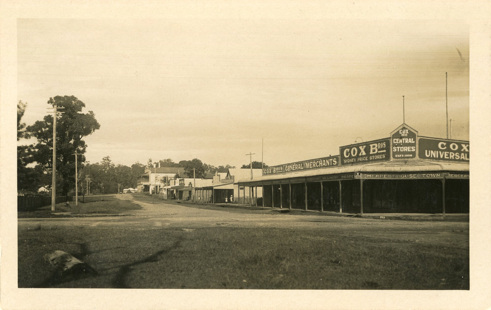 Cox Brothers' store on Moonee Street, c. 1920