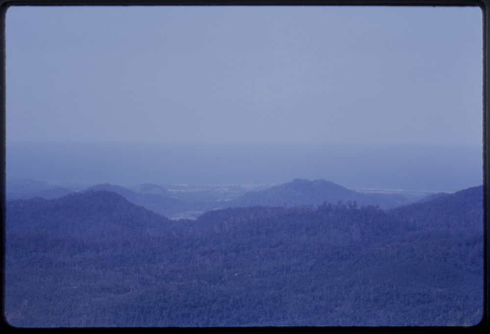 View of Coffs Harbour from Mount Moombil, c. 1963
