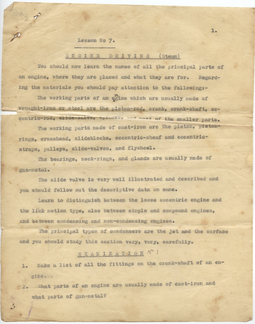 Steam Engine Driving Course Lessons 7 - 12