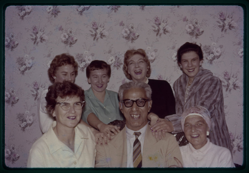 Jamshed Dinshaw Italia with group of women, c. 1960s