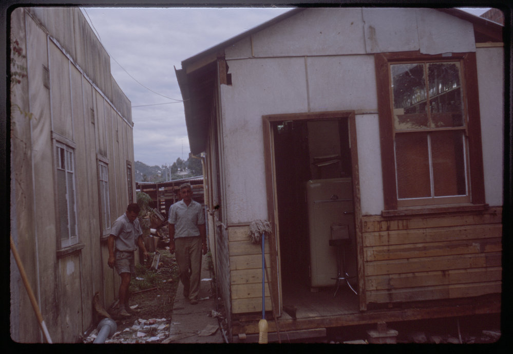 Shed behind Forsyth's Pharmacy, c. 1964
