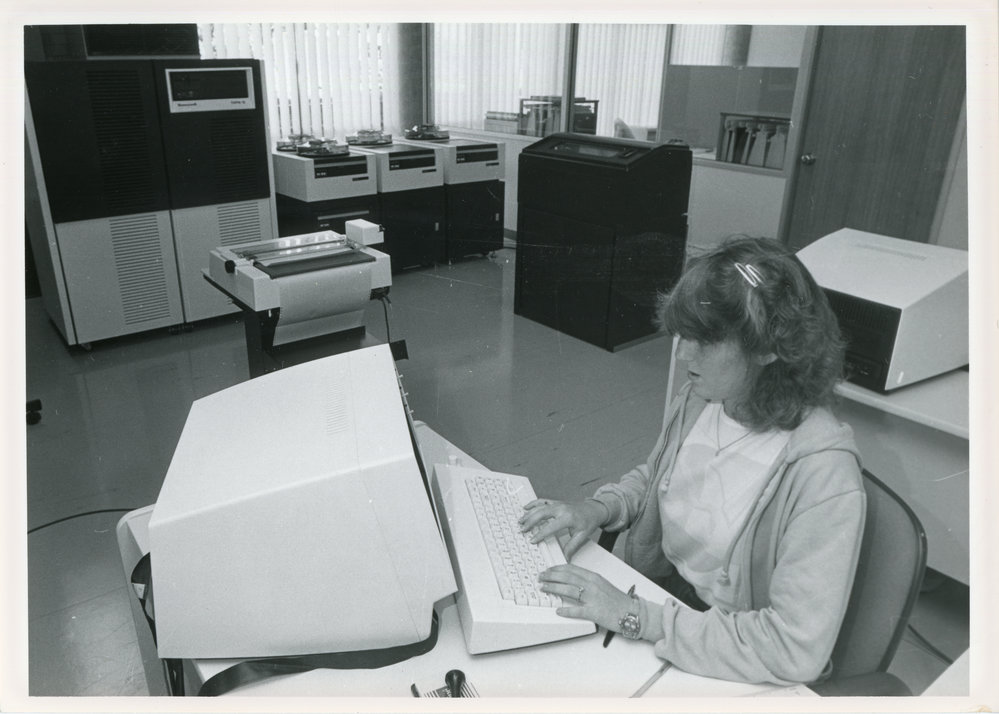 The Council's Computer Room with Visual Display Unit, 1985